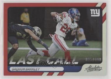 2022 Panini Absolute - Last Call - Spectrum Red #LC-13 - Saquon Barkley /100