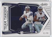 Dak Prescott, Jalen Tolbert #/99