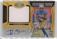 Freshman Fabric Mirror Signatures - Isaiah Spiller #/25