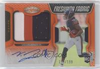 Freshman Fabric Mirror Signatures - Velus Jones Jr. #/199