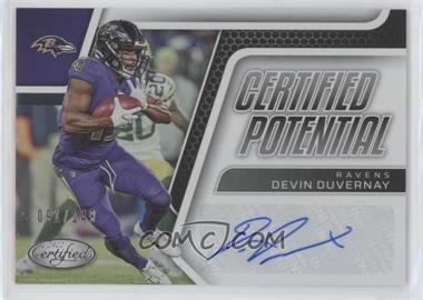 2022 Panini Certified - Certified Potential Signatures #CPS-DD - Devin Duvernay /149
