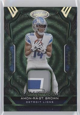 2022 Panini Certified - Materials - Mirror Green Etch #MM-ASB - Amon-Ra St. Brown /3