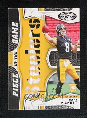2022 Panini Certified - Piece of the Game Relics - Black #PG-KP - Kenny Pickett /1