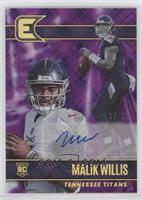 Malik Willis [EX to NM] #/25