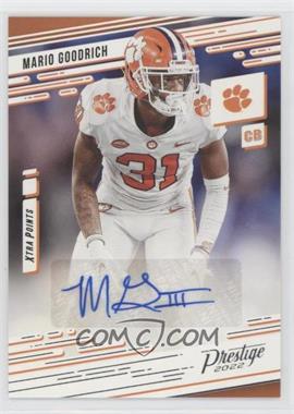 2022 Panini Chronicles Draft Picks - Prestige Xtra Points Signatures #PX-MAR - Mario Goodrich