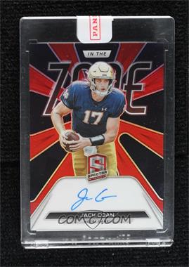 2022 Panini Chronicles Draft Picks - Spectra In The Zone Signatures - Red #Z-JCO - Jack Coan /75 [Uncirculated]