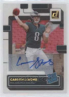 2022 Panini Clearly Donruss - [Base] - Holo Gold Autographs #61 - Rated Rookie - Carson Strong /5