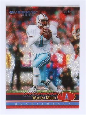2022 Panini Clearly Donruss - Clearly Retro 2002 - Holo Gold #02-7 - Warren Moon /5