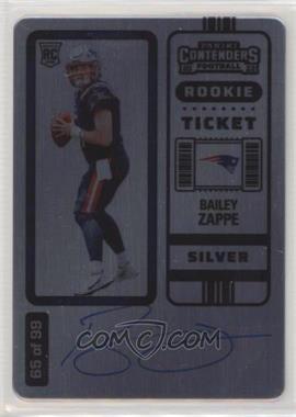 2022 Panini Contenders - [Base] - Silver #104.1 - Rookie Ticket RPS - Bailey Zappe /99