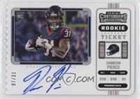 Rookie Ticket RPS Variation - Dameon Pierce #/31