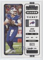 Season Ticket - Josh Allen