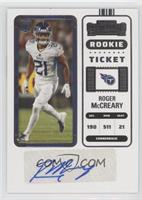 Rookie Ticket - Roger McCreary