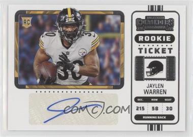 2022 Panini Contenders - [Base] #286.2 - Rookie Ticket Variation - Jaylen Warren