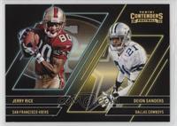 Deion Sanders, Jerry Rice #/25