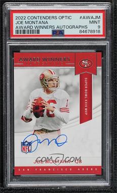 2022 Panini Contenders Optic - Award Winners Autographs #AWA-JM - Joe Montana [PSA 9 MINT]