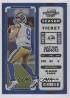 Season Ticket - Matthew Stafford #/99