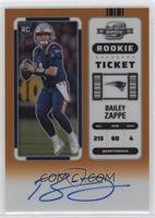 Rookie Ticket RPS Autographs - Bailey Zappe #/50
