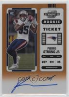 Rookie Ticket RPS Autographs - Pierre Strong Jr. #/50