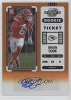 Rookie Ticket Autographs - Bryan Cook [EX to NM] #/50