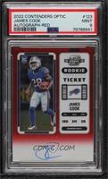 Rookie Ticket RPS Autographs - James Cook [PSA 9 MINT] #/149