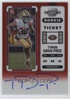 Rookie Ticket RPS Autographs - Tyrion Davis-Price [Good to VG‑E…