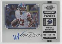 Rookie Ticket RPS Autographs Variation - Wan'Dale Robinson [EX to NM]