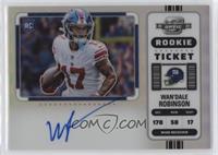 Rookie Ticket RPS Autographs Variation - Wan'Dale Robinson