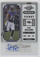 Rookie Ticket Autographs - Pepe Williams