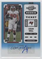 Rookie Ticket Autographs - Logan Hall #/99