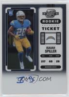 Rookie Ticket RPS Autographs - Isaiah Spiller