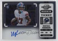 Rookie Ticket RPS Autographs Variation - Wan'Dale Robinson