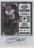 Rookie Ticket Autographs - Arnold Ebiketie