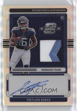 2022 Panini Contenders Optic - Rookie Patch Autographs #RPA-TB - Treylon Burks /60