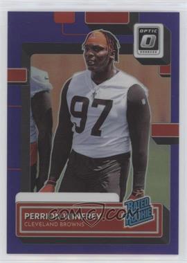 2022 Panini Donruss - [Base] - Optic Preview Purple #P-393 - Rated Rookie - Perrion Winfrey /50