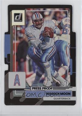 2022 Panini Donruss - [Base] - Press Proof Black Die-Cut #46 - Warren Moon /1