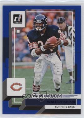 2022 Panini Donruss - [Base] - Press Proof Blue #84 - Walter Payton