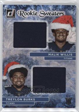 2022 Panini Donruss - Rookie Holiday Sweater Dual #RHD-6 - Malik Willis, Treylon Burks