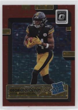 2022 Panini Donruss Optic - [Base] - Red Stars Prizm #223 - Rated Rookie - George Pickens