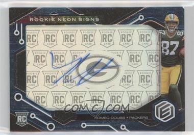 2022 Panini Elements - Rookie Neon Signs - Blue #RNS-RD - Romeo Doubs /75