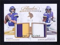 Kirk Cousins, Justin Jefferson #/15