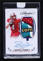 Rookie Patch Autographs Vertical - Bailey Zappe [Uncirculated] #/15