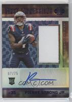 First Impressions Autographed Memorabilia - Pierre Strong Jr. #/75