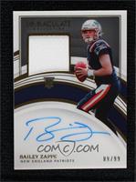 Rookie Patch Autographs - Bailey Zappe #/99