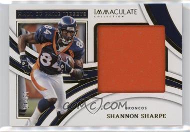 2022 Panini Immaculate Collection - Immaculate HOF Jerseys #IHOF-SSH - Shannon Sharpe /49