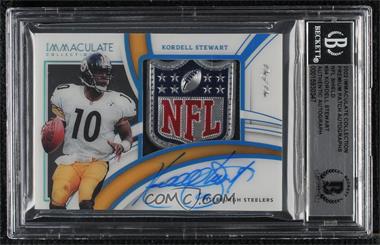 2022 Panini Immaculate Collection - Premium Patch Autographs - NFL Shield #PPA-KST - Kordell Stewart /1 [BAS BGS Authentic]