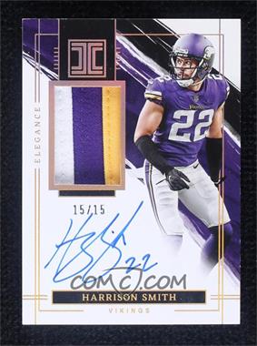 2022 Panini Impeccable - Elegance Veteran Patch Autographs - Gold #EVA-HSM - Harrison Smith /15