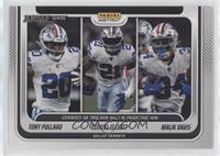 Tony Pollard, Ezekiel Elliott, Malik Davis #/98