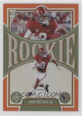 2022 Panini Legacy - [Base] - Premium Edition Orange #156 - Rookies - John Metchie III /149