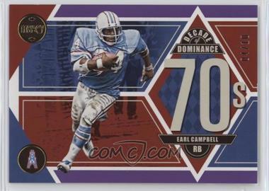 2022 Panini Legacy - Decade of Dominance - Violet #DD-2 - Earl Campbell /10