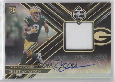 2022 Panini Limited - [Base] - Gold Spotlight #119 - Rookie Patch Autographs - Christian Watson /75